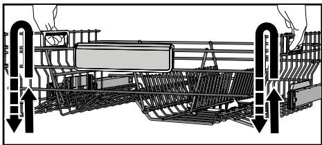GORENJE GV642C65 - Élévation et abissement du panier supérieur - 1