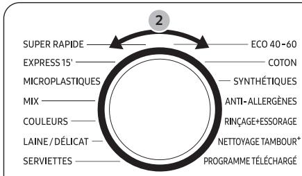 SAMSUNG WW10FG5U34AEEF - Étapes simples pour démarrer - 1