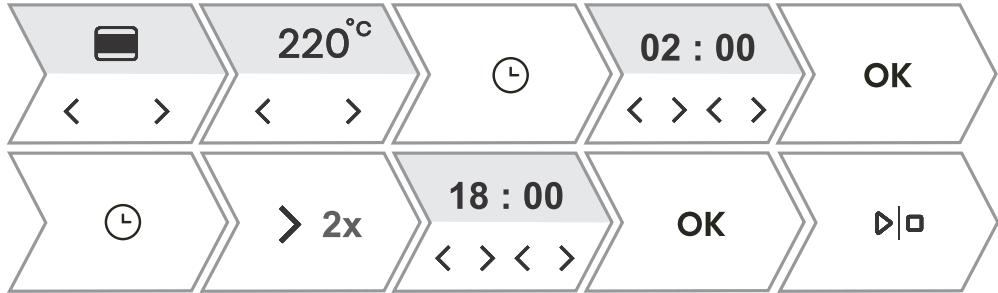 HISENSE BAS614P8B - Réglage de fin de cuisson différée - 1