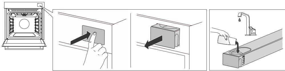 HISENSE BAS614P8B - Remplissage du réservoir d'eau - 1