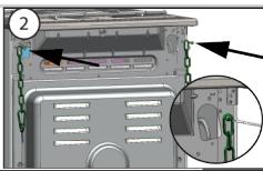 BEKO FSS53011DW - Si vous produit a 2 chaînes de sécurité; - 2