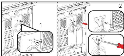 BEKO FSS53011DW - Si vous produit a 1 chaines de sécurité; - 1