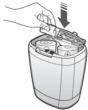 SAMSUNG POWERBOT VR7000 - Insertion des piles - 3