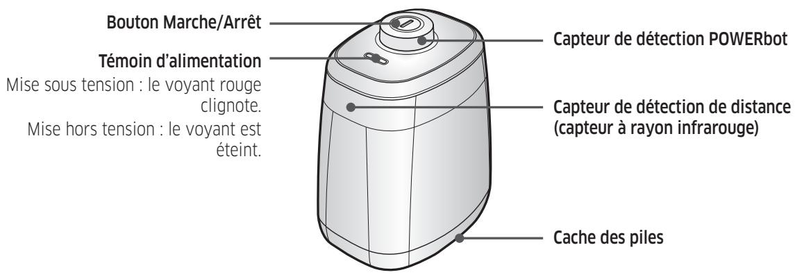 SAMSUNG POWERBOT VR7000 - Installez le dispositif de protection virtuelle là où vous souhaitez interdire l'accès au powerbot. - 1