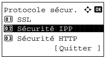 KYOCERA M2030DN,  2030 - Sécurité IPP - 5