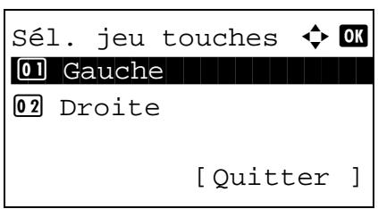 KYOCERA M2030DN,  2030 - Sélection jeu touches - 3