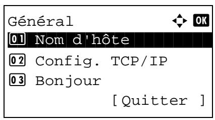 KYOCERA M2030DN,  2030 - Réglages tcp/ip - 4