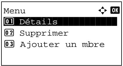 KYOCERA M2030DN,  2030 - Saisie d'un membre du groupe - 3
