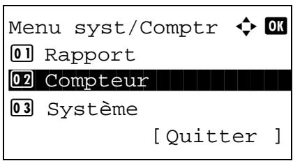 KYOCERA M2030DN,  2030 - Consultation du compteur - 2