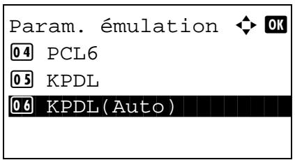 KYOCERA M2030DN,  2030 - Lorsque kpdl(auto) est sélectionné pour l'émulation - 1