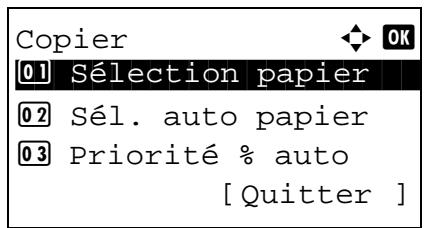 KYOCERA M2030DN,  2030 - Sélection du papier - 2