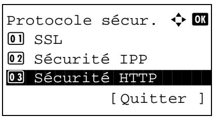 KYOCERA M2030DN,  2030 - Sécurité HTTP - 5