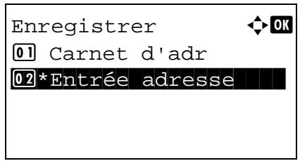 KYOCERA M2030DN,  2030 - Enregistrement de destinations - 3