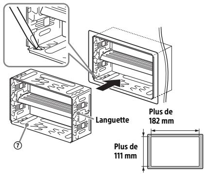 SONY XAV AX100 - Montage de l'appareil avec un kit d'installation - 1