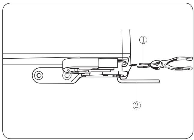 SAMSUNG RF50K5920S8 - Comment ajuster la hauteur de la porte du réfrigérateur - 1