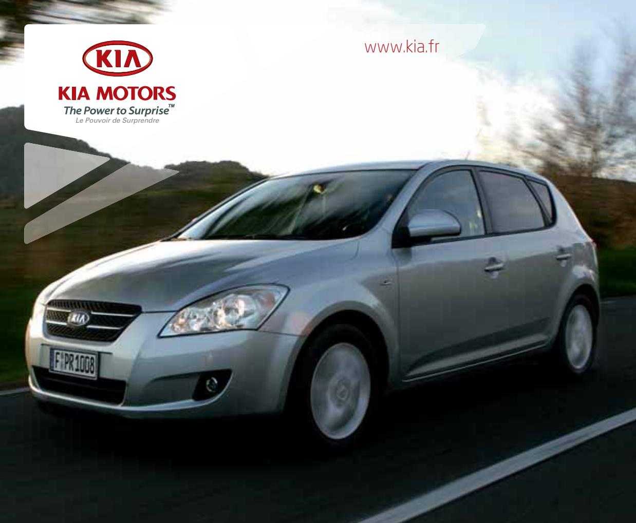 KIA CEED - Spécifications techniques KIA cee'd - 1