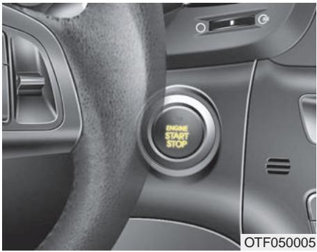 KIA OPTIMA - BOUTON DE DÉMARRAGE/ARRÊT DU MOTEUR (SI ÉQUIPÉ) - 1