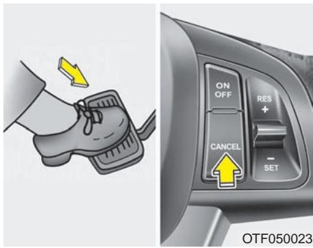 KIA OPTIMA - Pour accélérer temporairement alors que le régulateur est en circuit : - 1