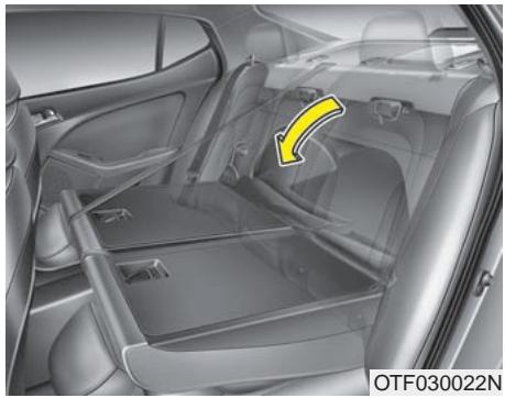 KIA OPTIMA - Rabattre le dossier arrière : - 2