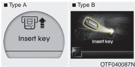 KIA OPTIMA - Avertissements à l'ACL (si équipé) Key is not in vehicle (La clé n'est pas dans le véhicule) - 7