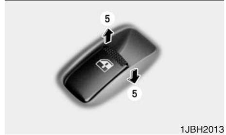 KIA RIO - Vitres électriques (selon l'équipement) - 2