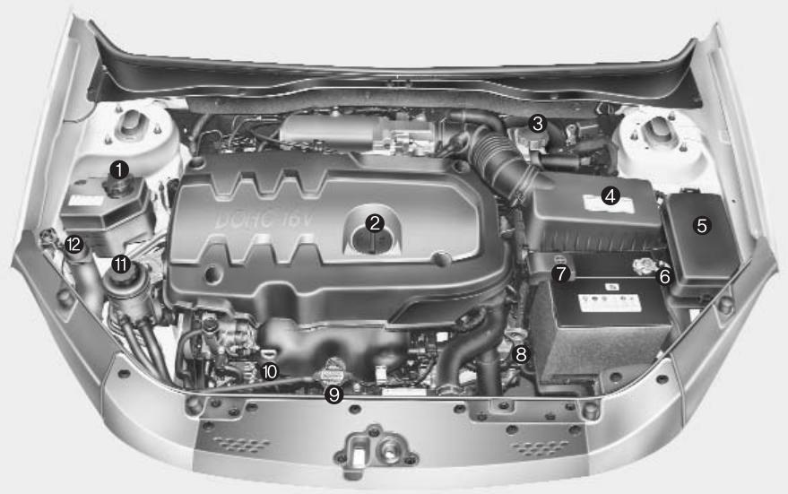 KIA RIO - Compartiment moteur - 1