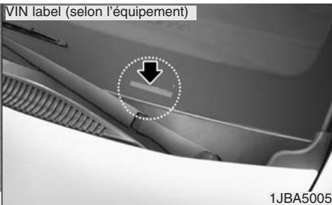 KIA RIO - Numéro d'identification du véhicule - 1
