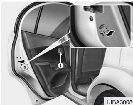 KIA RIO - Système de déverrouillage des portes en cas d'impact (selon l'équipement) - 1