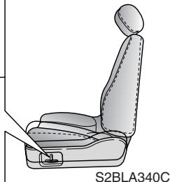 KIA SORENTO - Réglage de l'inclinaison du dossier de siège avant - 3