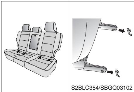 KIA SORENTO - Ancrages inférieurs du siège d'enfant - 1