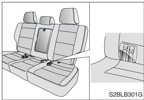 KIA SORENTO - Pour rabattre le siège arrière : - 3