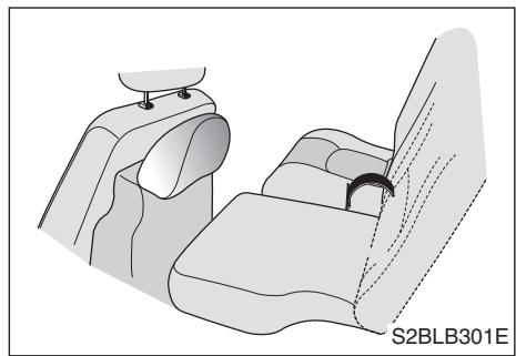 KIA SORENTO - Pour rabattre le siège arrière : - 2