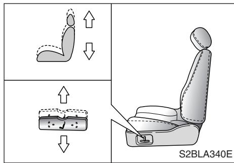 KIA SORENTO - Hauteur arrêté du coussin du siège avant - 1