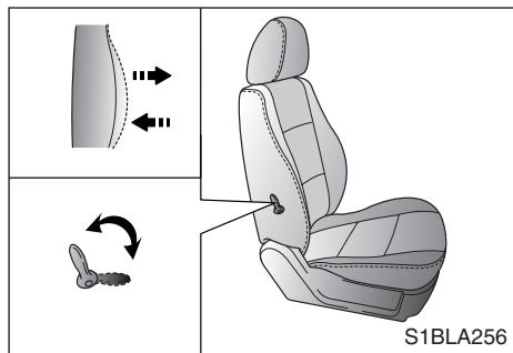 KIA SORENTO - Réglage de la hauteur du coussin de siège - 1