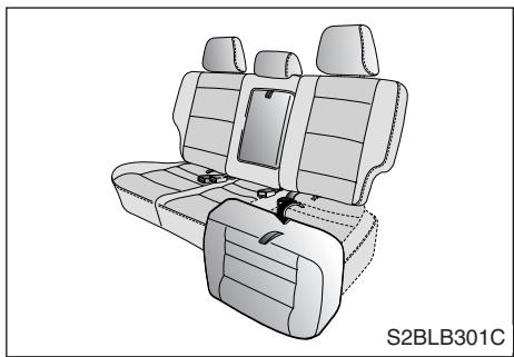 KIA SORENTO - Sièges arrière à dossiers rabattables - 1