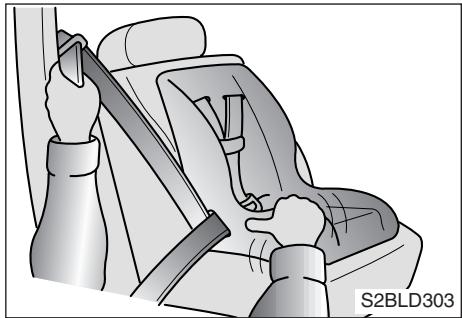 KIA SORENTO - Ceinture de sécurité passager mise en mode de verrouillage automatique - 4