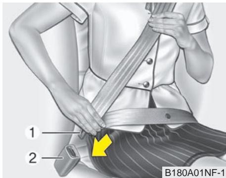 KIA SOUL - Avertisseur de ceinture de sécurité (siège du conducteur) - 1