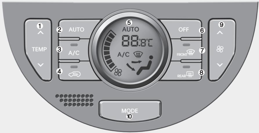 KIA SOUL - Systeme de climatisation automatique (si équipé) - 1