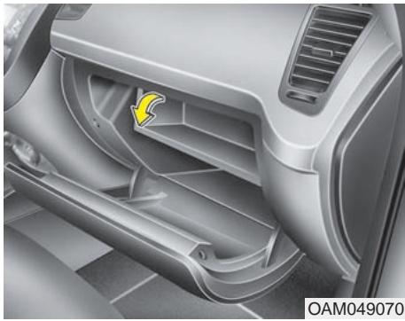 KIA SOUL - Rangement dans la console centrale - 1