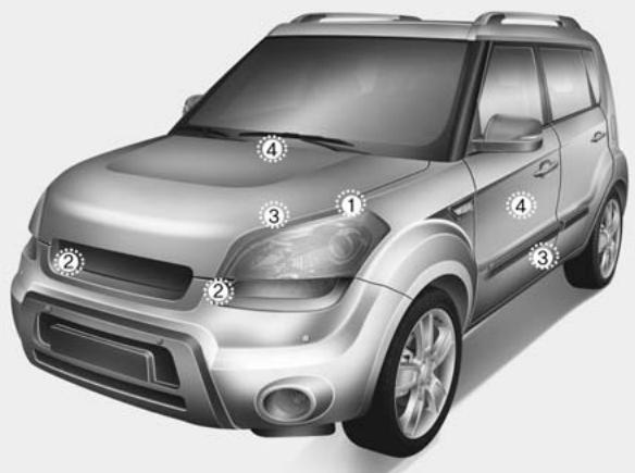 KIA SOUL - Rideau gonflable - 1