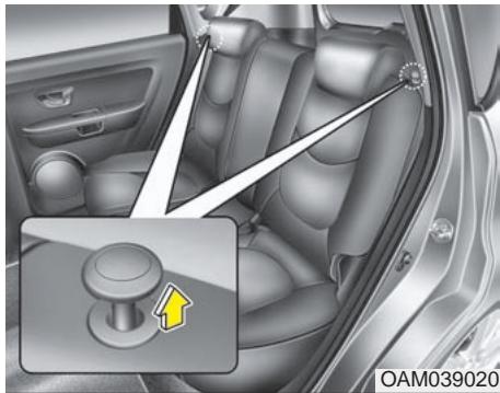 KIA SOUL - Rabatte le dossier arrière - 1