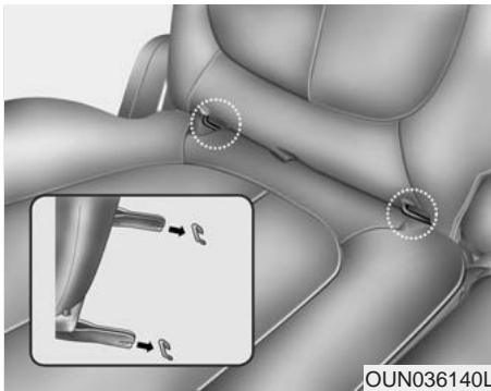 KIA SOUL - Fixer un siège d'enfant aux ancrages inférieurs pour siège d'enfant - 2