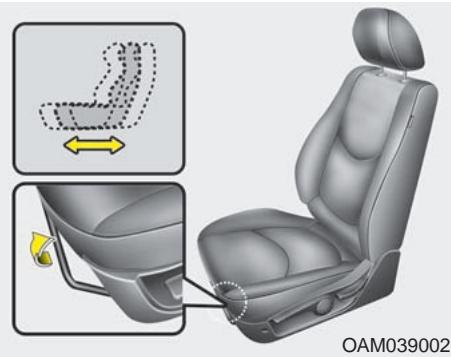 KIA SOUL - Réglage du siège - 1
