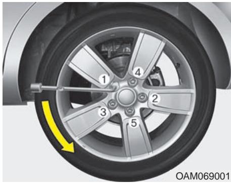 KIA SOUL - Changer un pneu - 2