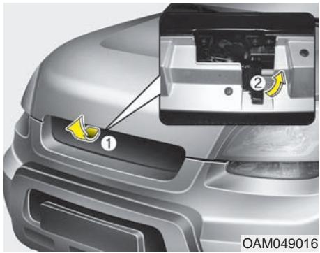KIA SOUL - Ouverture du capot - 1