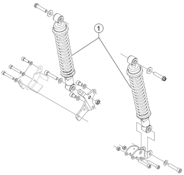 PIAGGIO X7 - Rear shock-absorber - 1