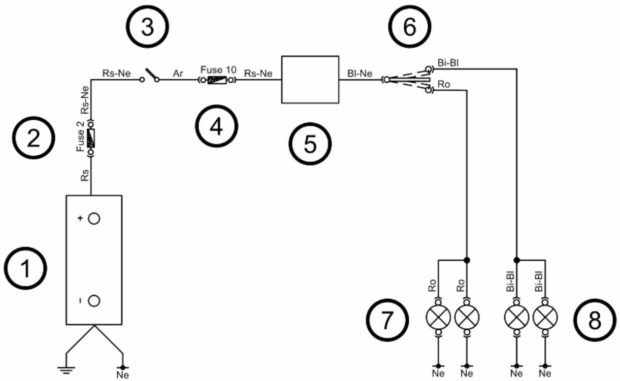 PIAGGIO X7 - Turn signals system check - 1