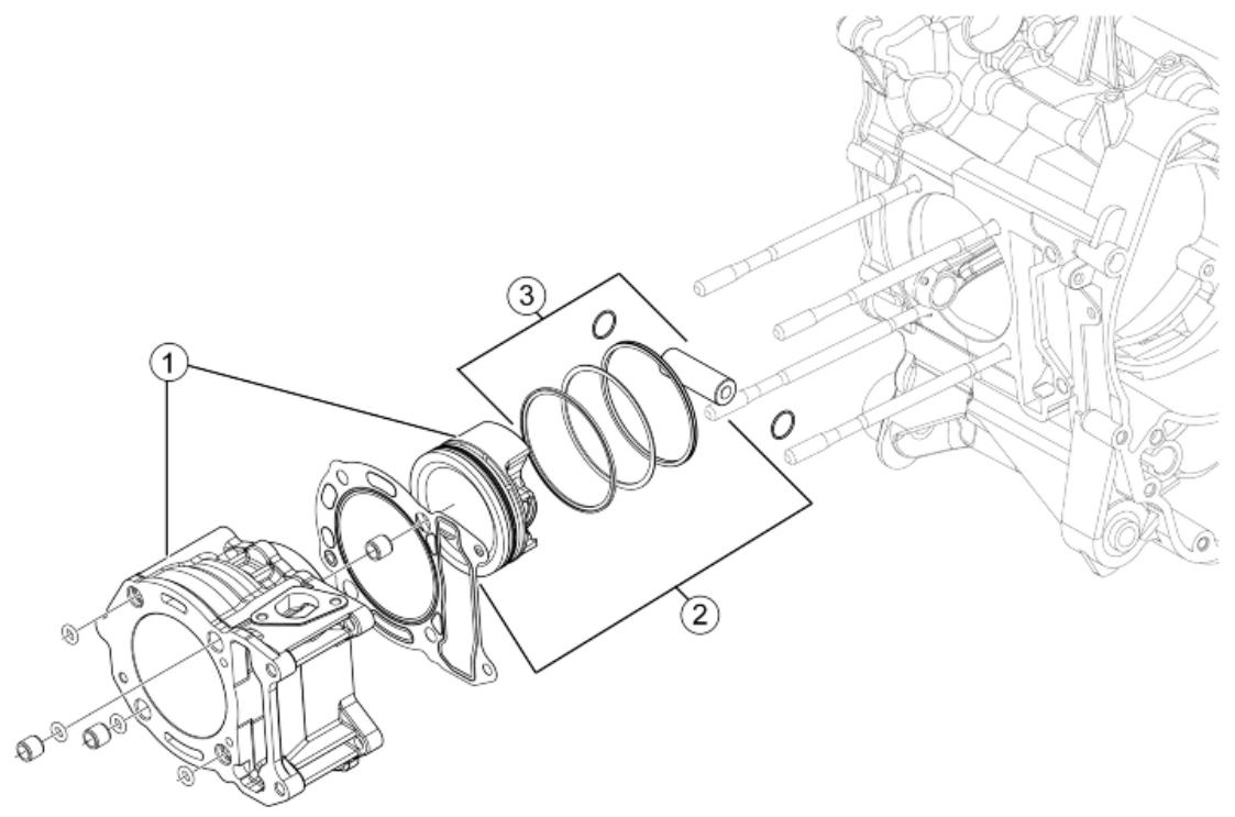 PIAGGIO X7 - Cylinder assay. - 1