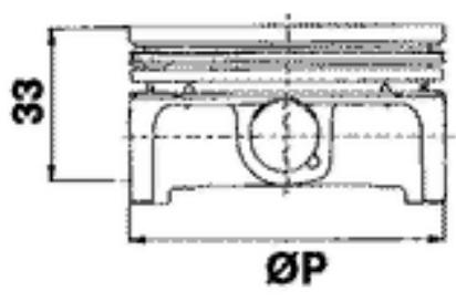 PIAGGIO X7 - Cylinder - piston assay. - 2