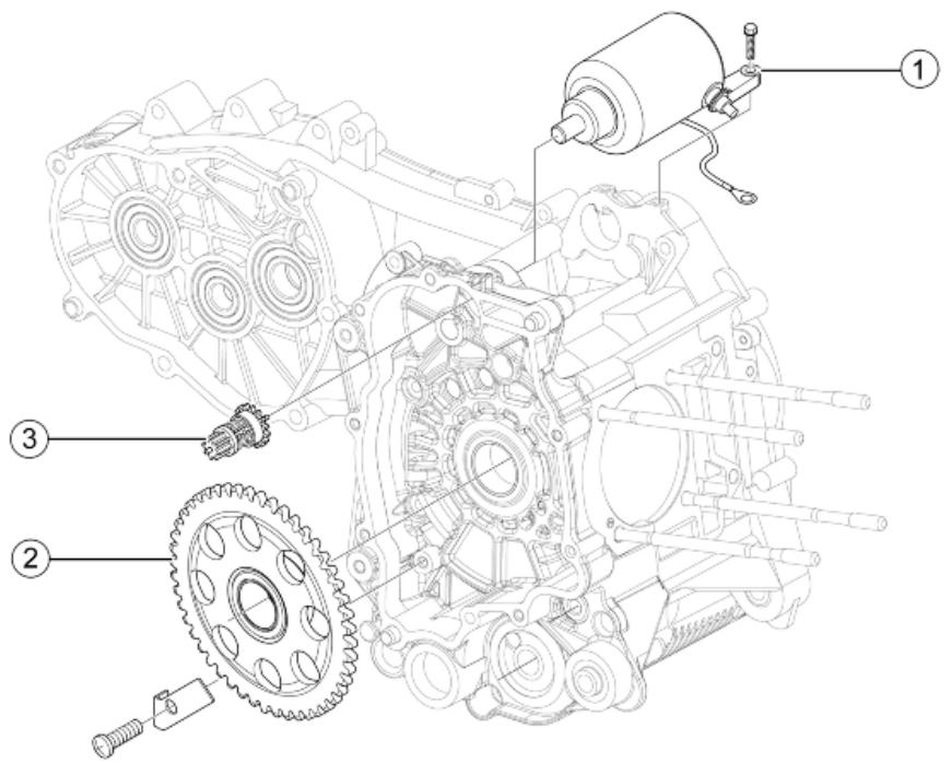 PIAGGIO X7 - Starter motor - 1